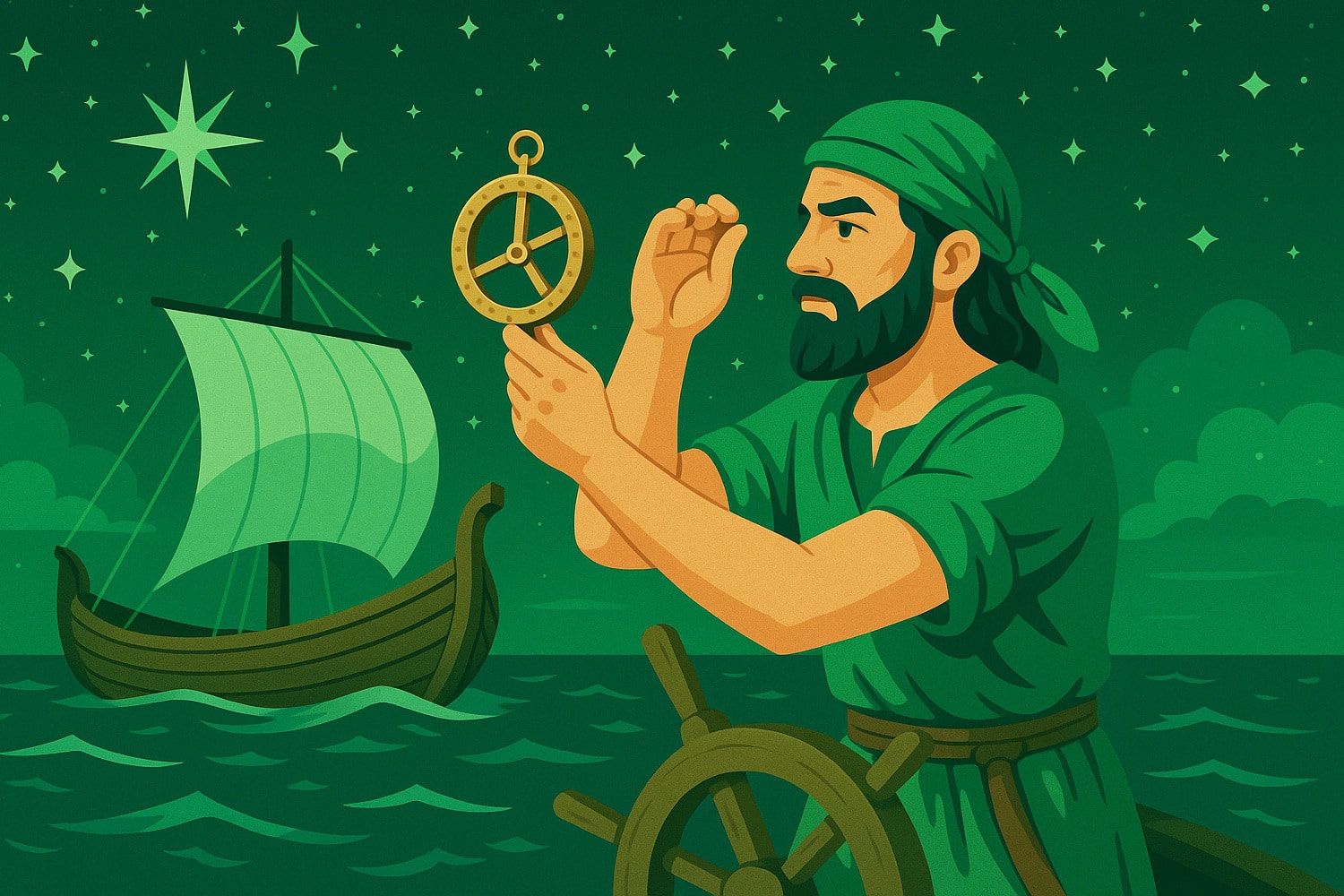 Как древние мореплаватели ориентировались по звездам 2 Как древние мореплаватели ориентировались по звездам - Вектор Казахстана 1