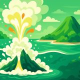 Как подводные извержения формируют новые острова
