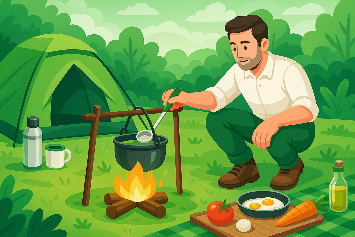 Как правильно готовить еду в полевых условиях 2 Как правильно готовить еду в полевых условиях - Вектор Казахстана 1