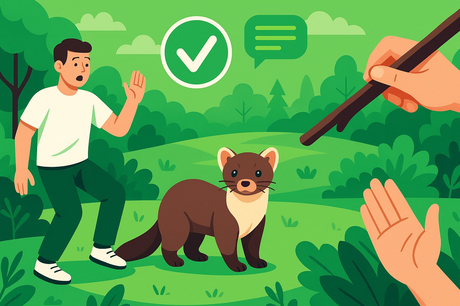 Сусар немесе күзенді кездестіргенде не істеу керек - Вектор Казахстана 1