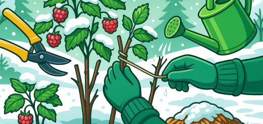 Как подготовить малину к зиме