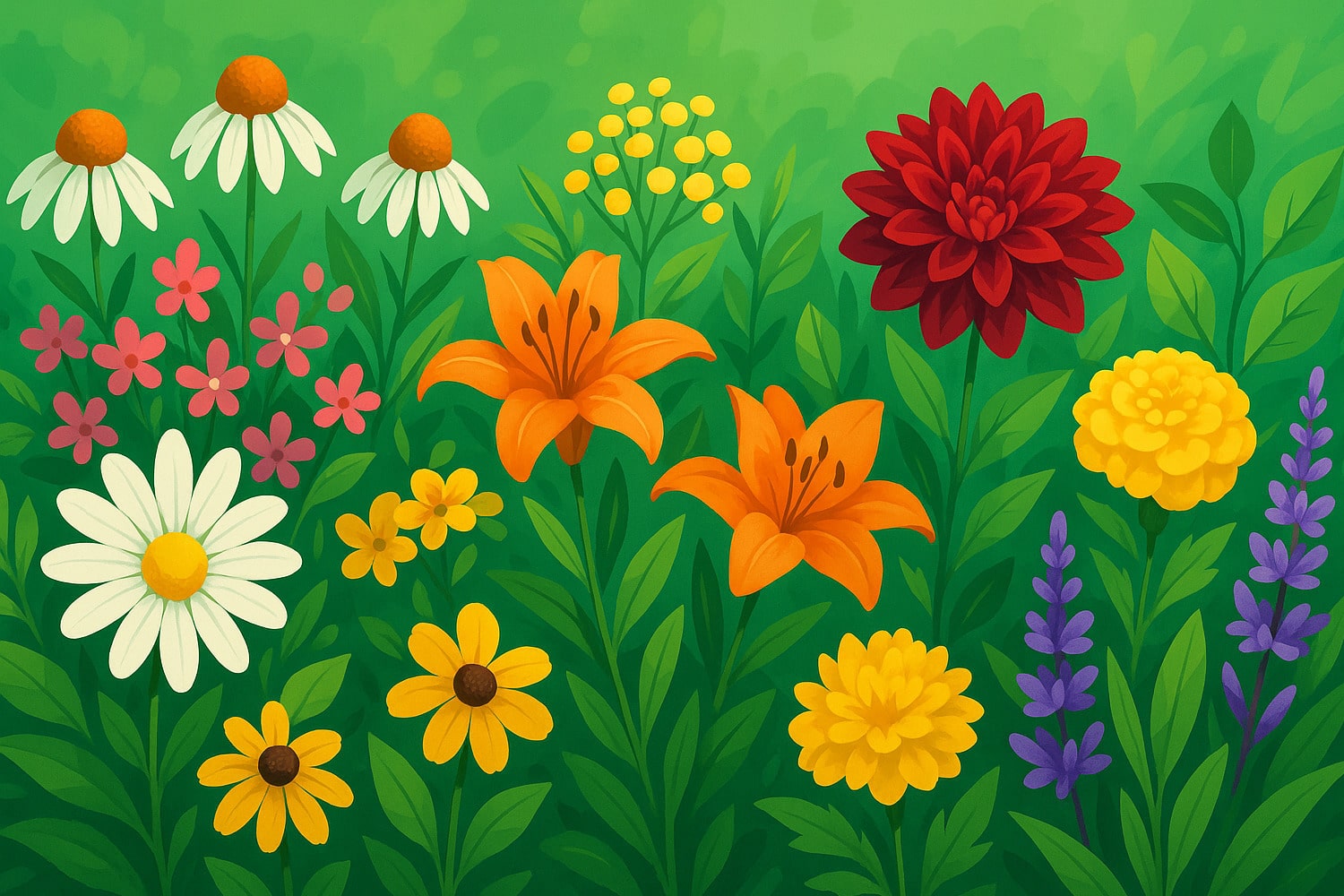 Что посадить в клумбу непрерывного цветения 2 Что посадить в клумбу непрерывного цветения - Вектор Казахстана 1