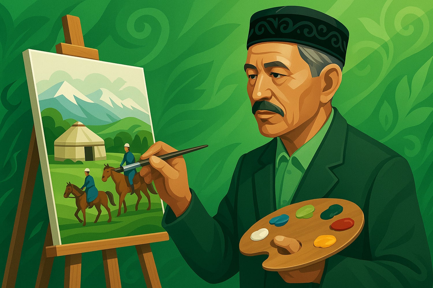 Как Абылхан Кастеев стал основоположником казахской живописи - Вектор Казахстана 1