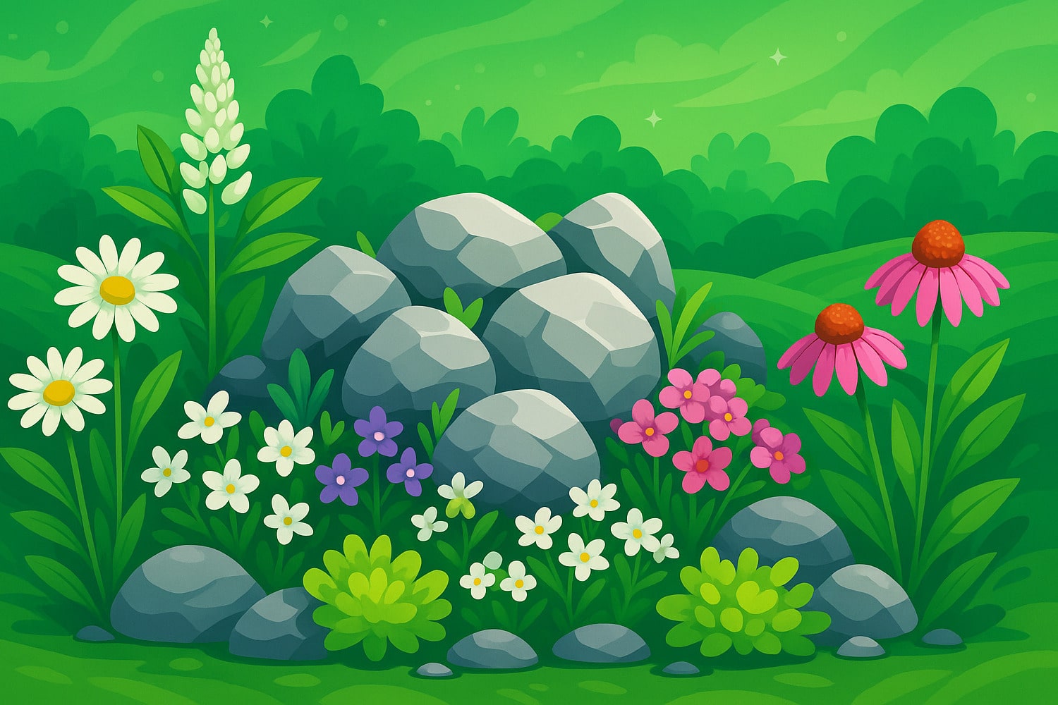 Что посадить в альпийской горке - Вектор Казахстана 1