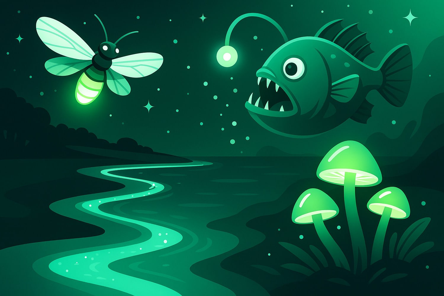 Что такое биолюминесценция и где ее можно увидеть - Вектор Казахстана 1