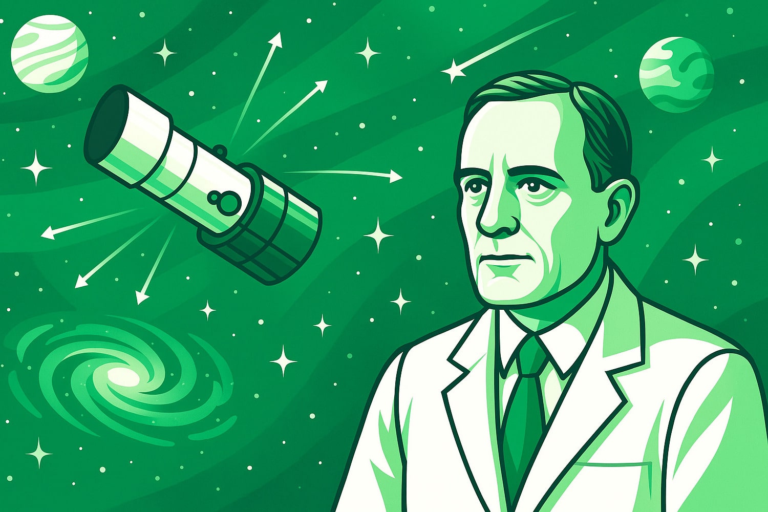 За что Хаббл дал имя телескопу и расширяющейся Вселенной - Вектор Казахстана 1