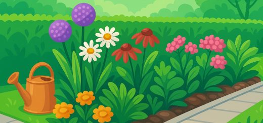 Как оформить клумбу вдоль дорожки