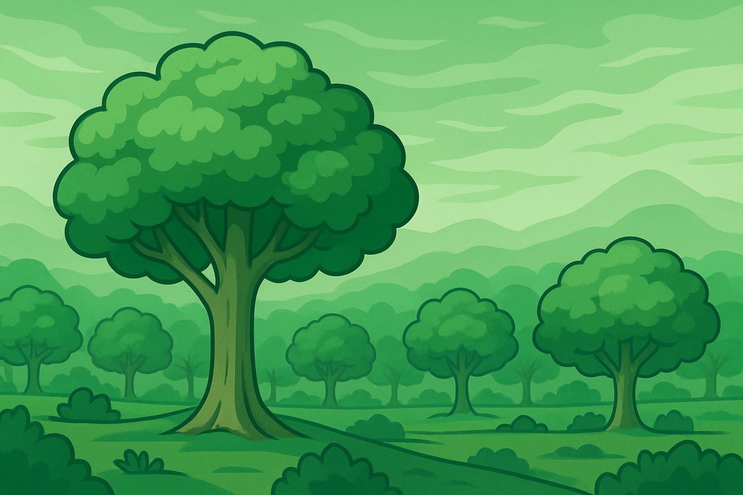 Әлемнің кейбір жерлерінде неге тек бір ғана ағаш түрі өседі - Вектор Казахстана 1