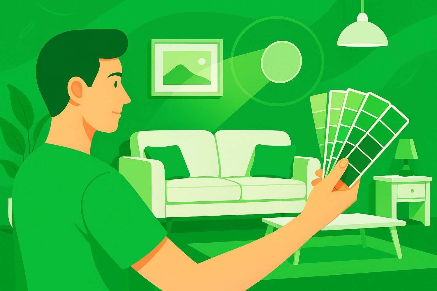 Бояу мен жарыққа қарай қабырғаның түсін қалай таңдау керек - Вектор Казахстана 1