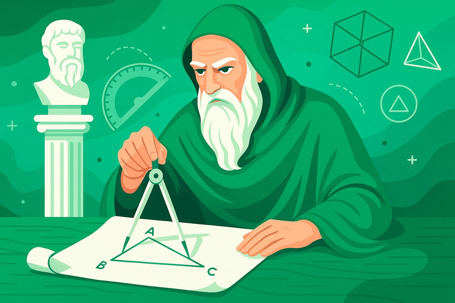 В чём вклад Евклида в развитие геометрии - Вектор Казахстана 1