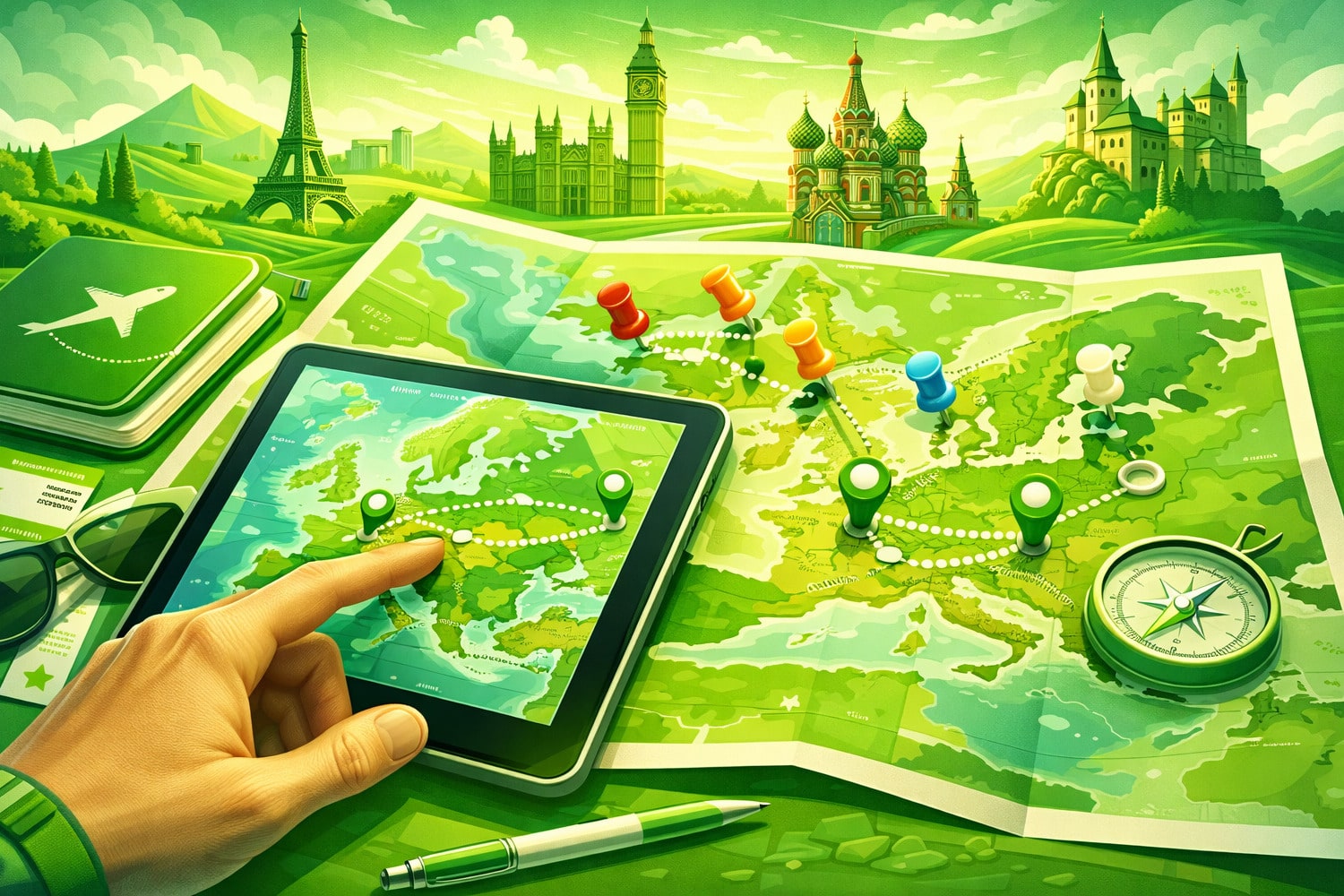 Еуропа бойынша саяхат маршрутын қалай құру керек - Вектор Казахстана 1