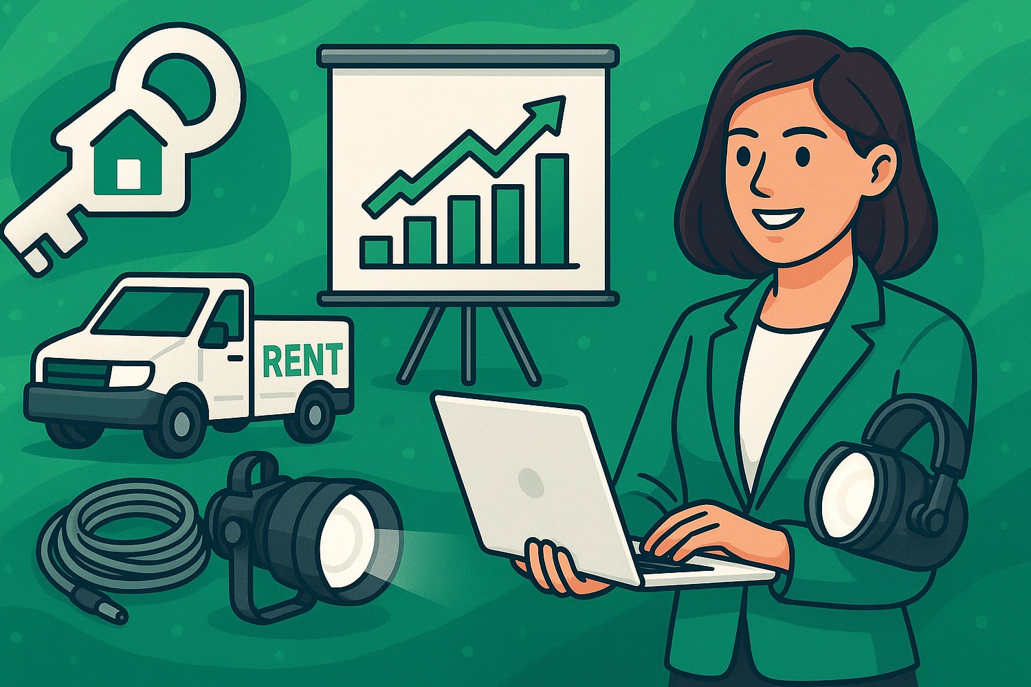 Как открыть бизнес на аренде оборудования для мероприятий - Вектор Казахстана 1