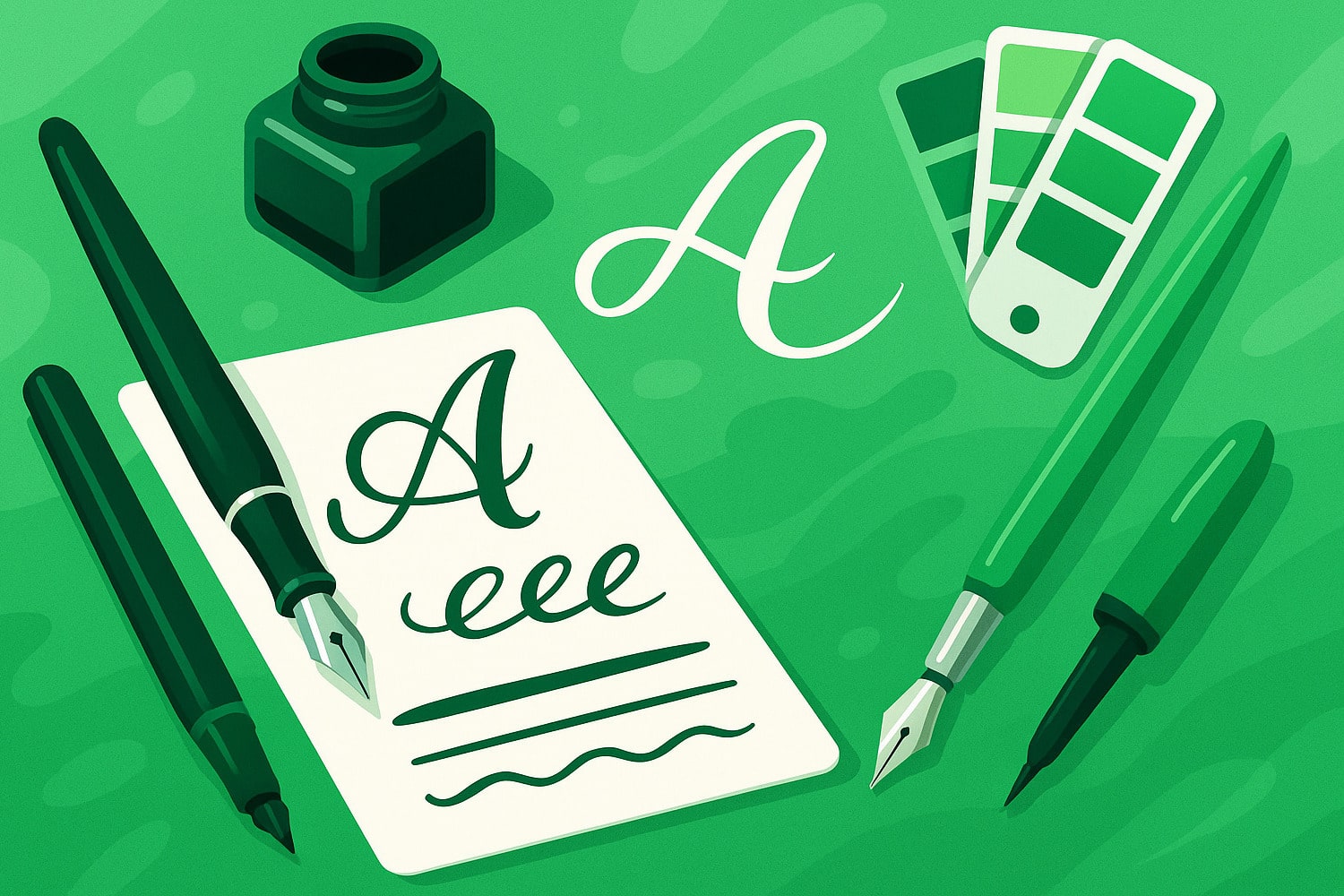 Каллиграфия мен леттерингті қалай үйрене бастау керек - Вектор Казахстана 1