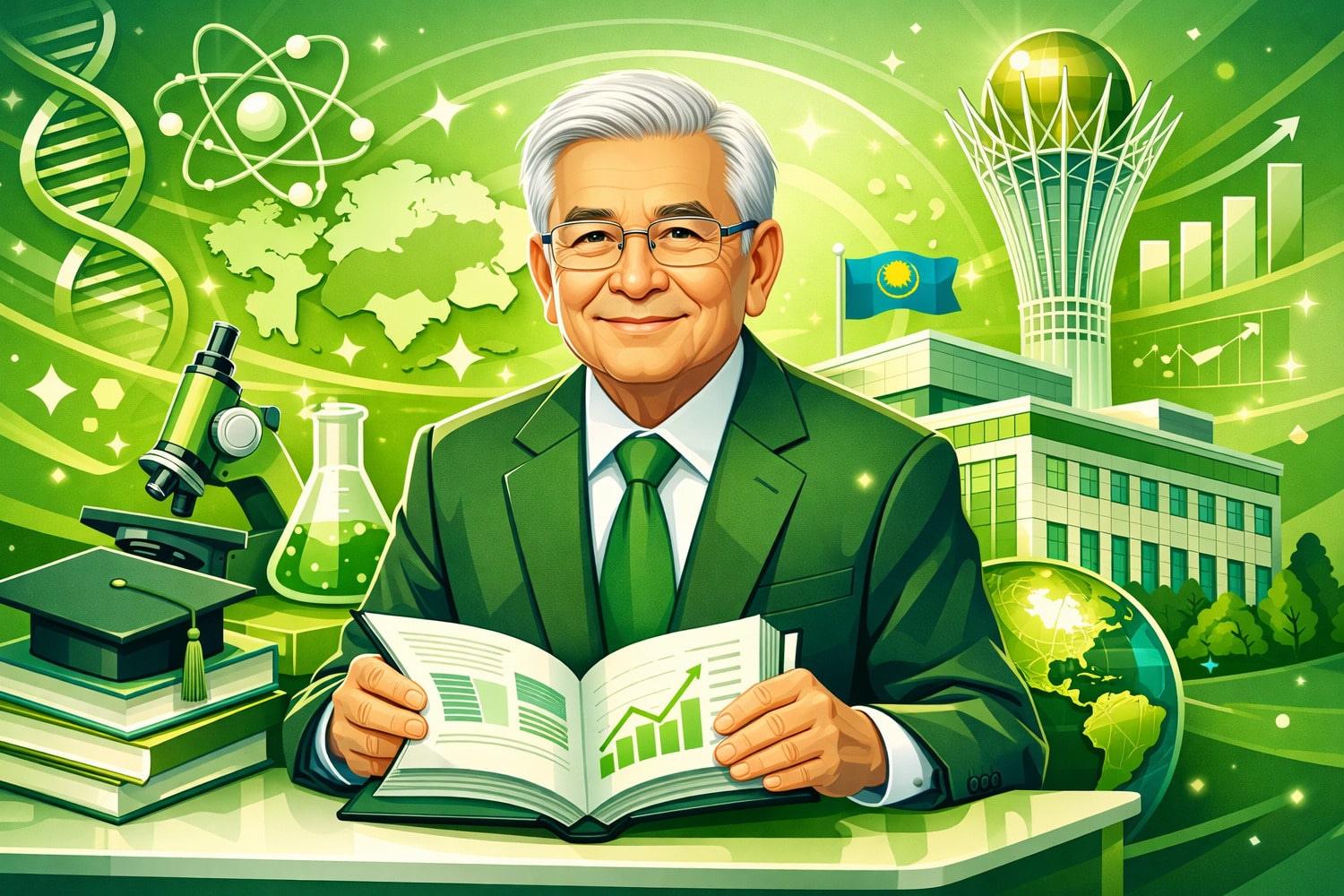 За что Кенжеғали Сағадиев был признан в науке и образовании - Вектор Казахстана 1