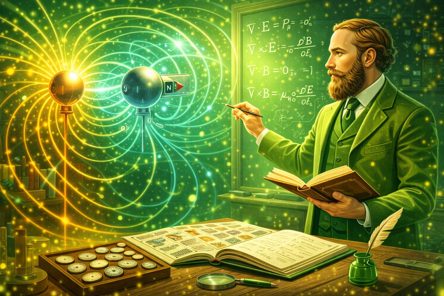 Чем прославился Максвелл в физике поля - Вектор Казахстана 1