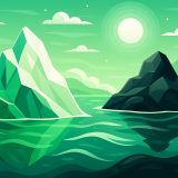 Почему айсберги бывают зелеными или черными