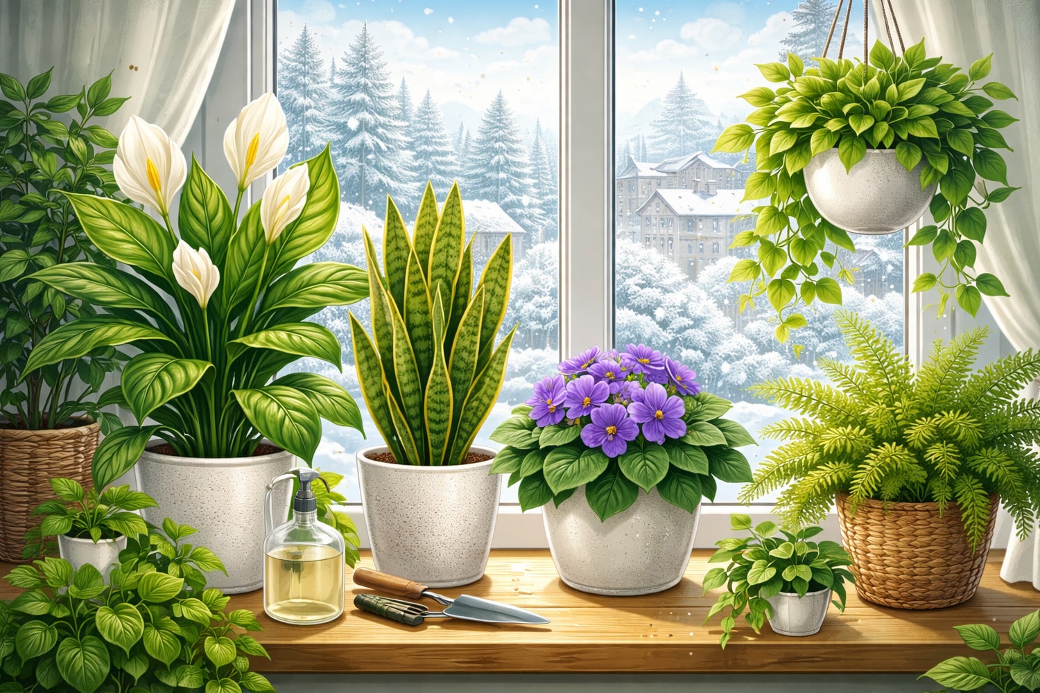 Какие растения подойдут для северного окна - Вектор Казахстана 1