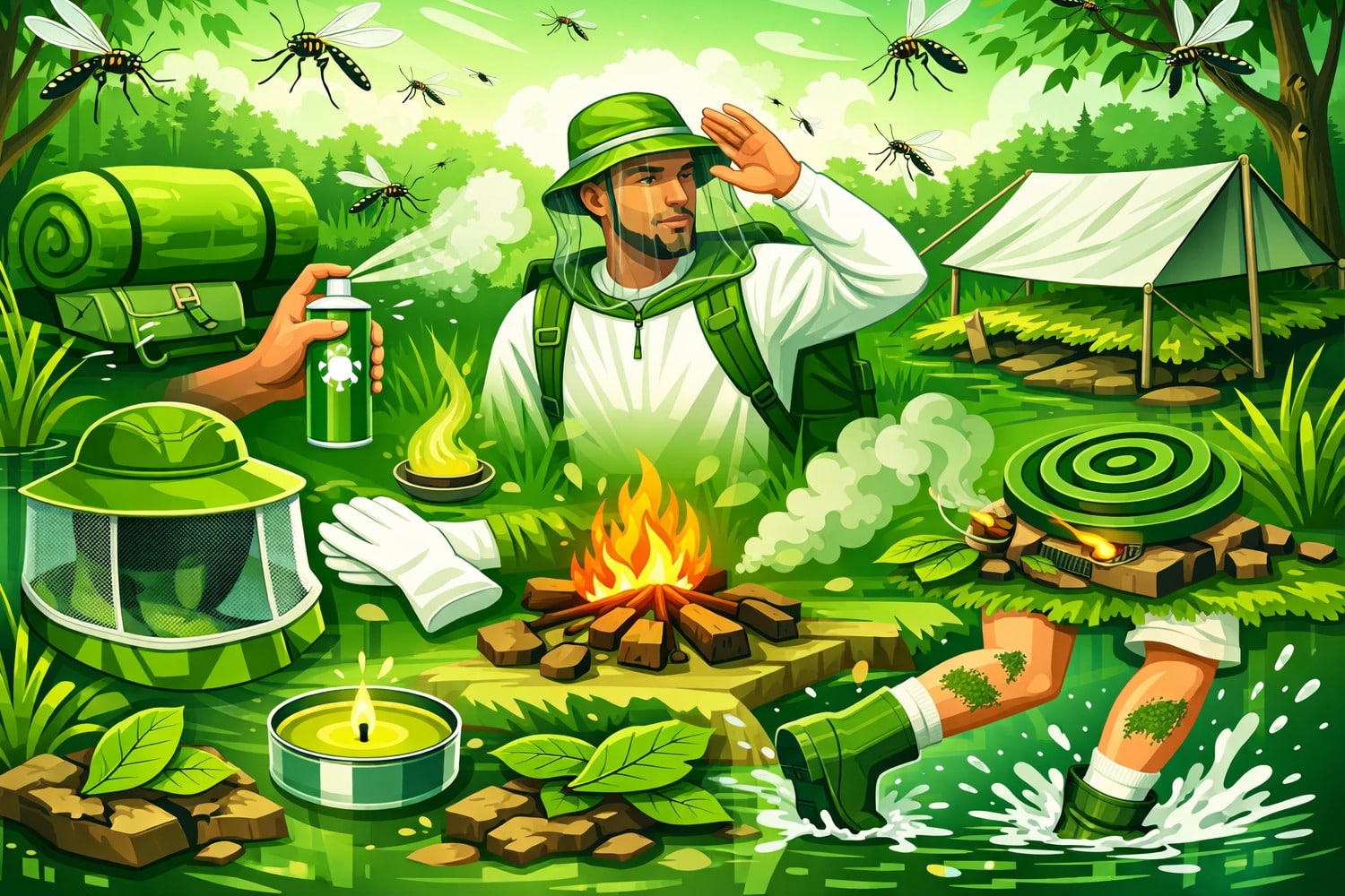 Сулы-батпақты жерлерде масалардың шабуылына ұшыраған жағдайда не істеу керек - Вектор Казахстана 1