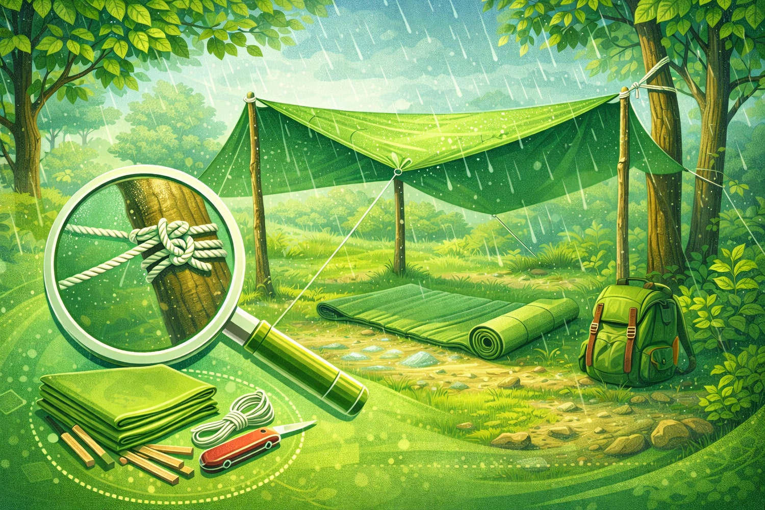 Как сделать простейший навес от дождя из подручных материалов - Вектор Казахстана 1