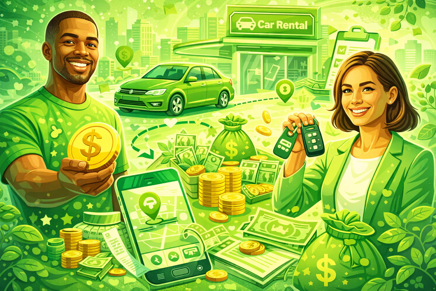 Автокөлік жалдау қызметінен қалай табыс табуға болады - Вектор Казахстана 1