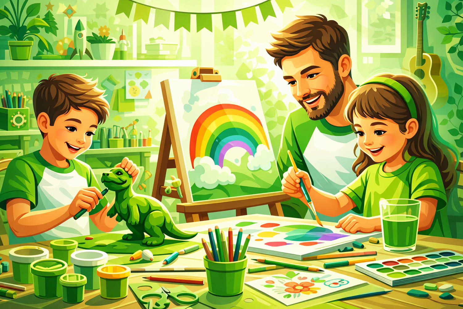 Чем заняться с детьми: совместные творческие хобби - Вектор Казахстана 1