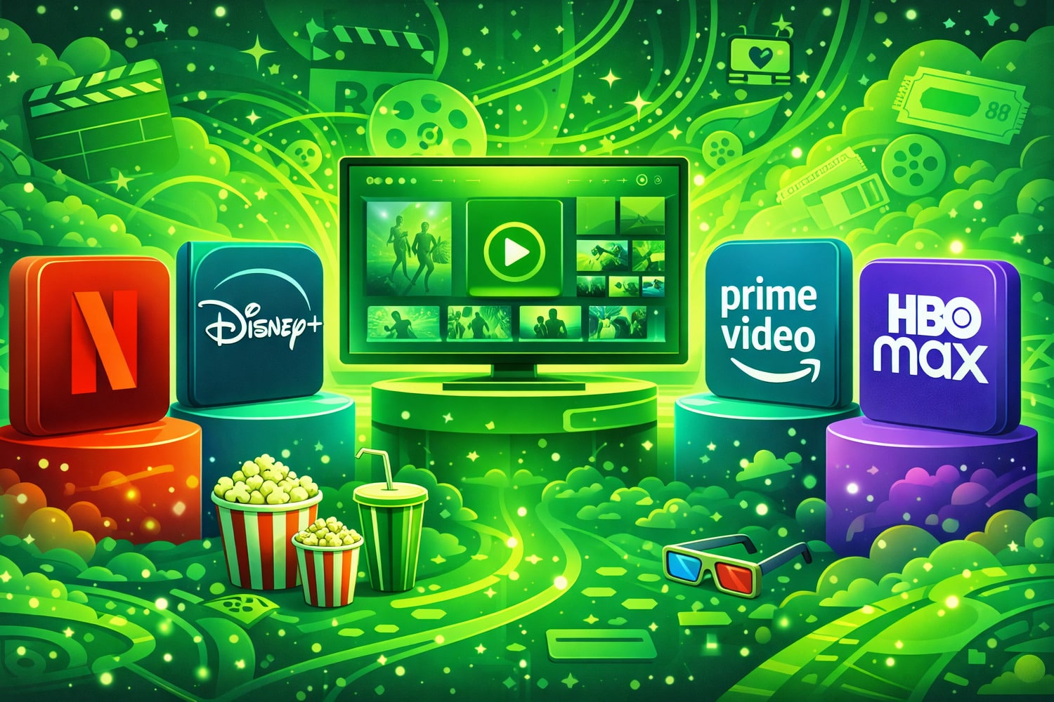 Фильмдер мен сериалдарға арналған танымал стриминг сервистерінің салыстырмасы - Вектор Казахстана 1