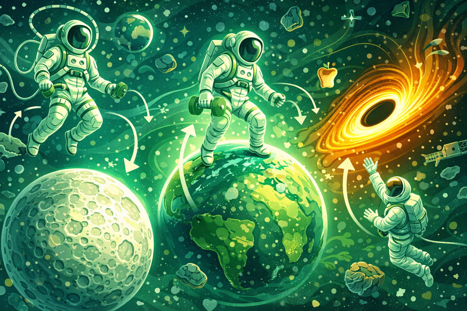 Ғарыштың әр бөлігінде гравитация қалай жұмыс істейді - Вектор Казахстана 1