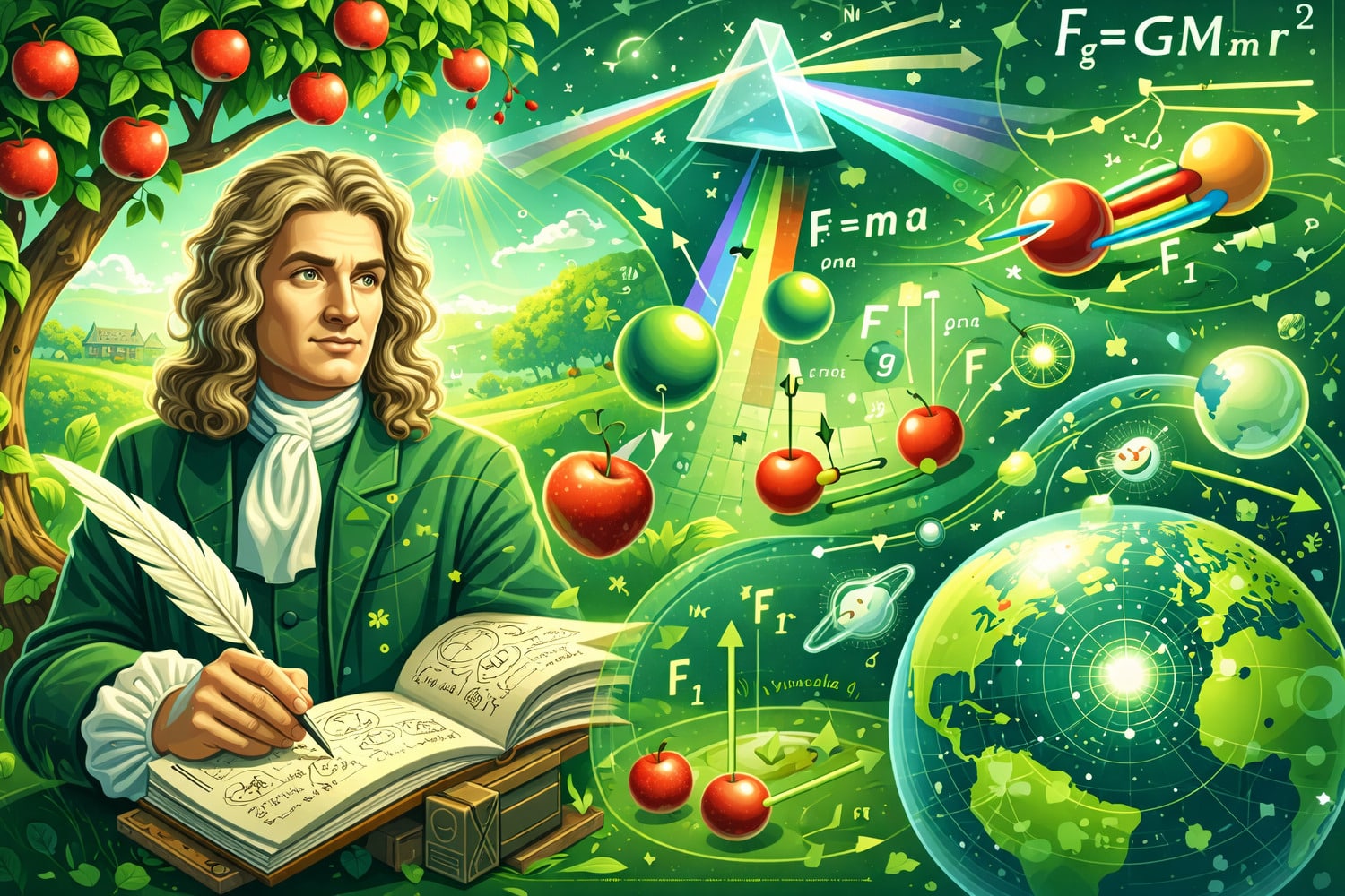 Исаак Ньютон физика заңдарын қалай тұжырымдады? - Вектор Казахстана 1