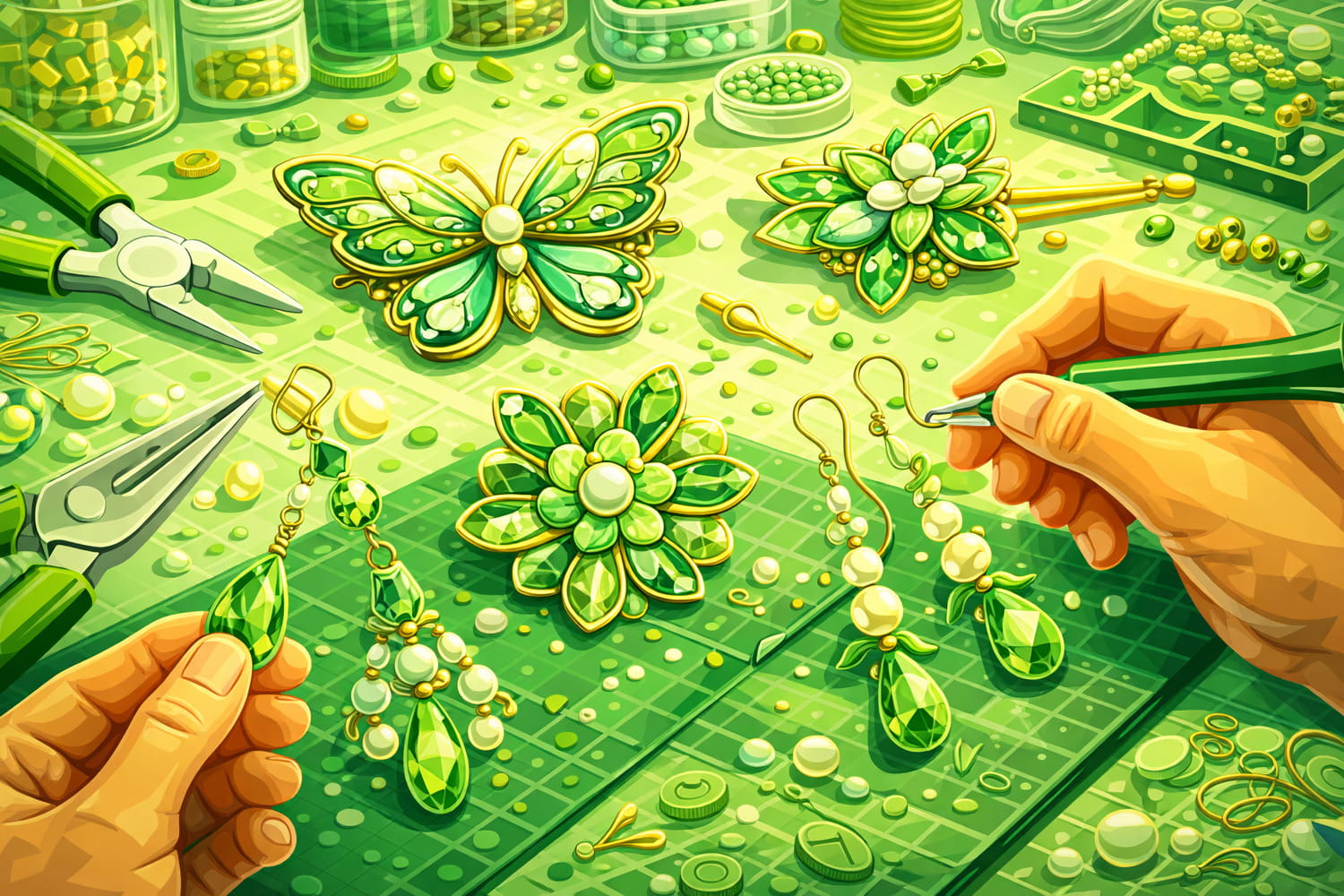 Как делать украшения своими руками: бижутерия, броши, заколки - Вектор Казахстана 1