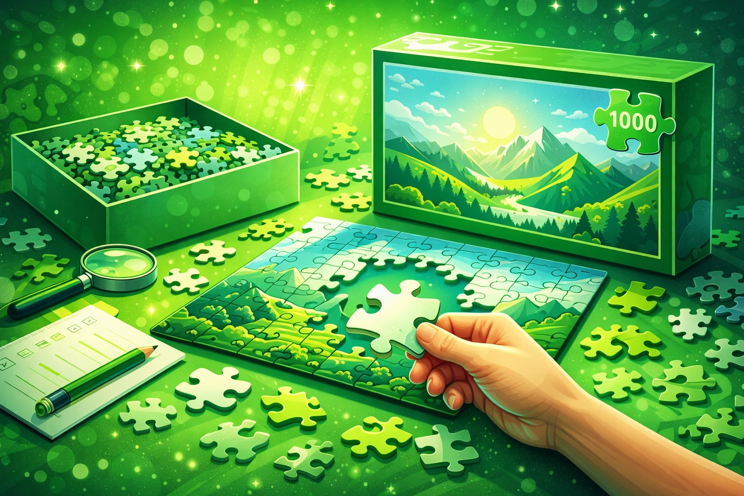 Пазл жинауды қалай бастау керек және алғашқы жиынтықты қалай таңдау қажет - Вектор Казахстана 1