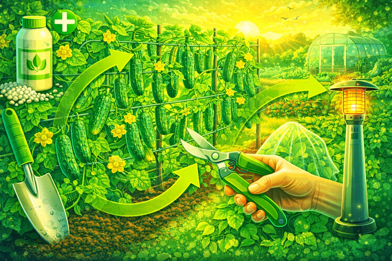 Тамызда қияр өнімін қалай ұзарту керек - Вектор Казахстана 1