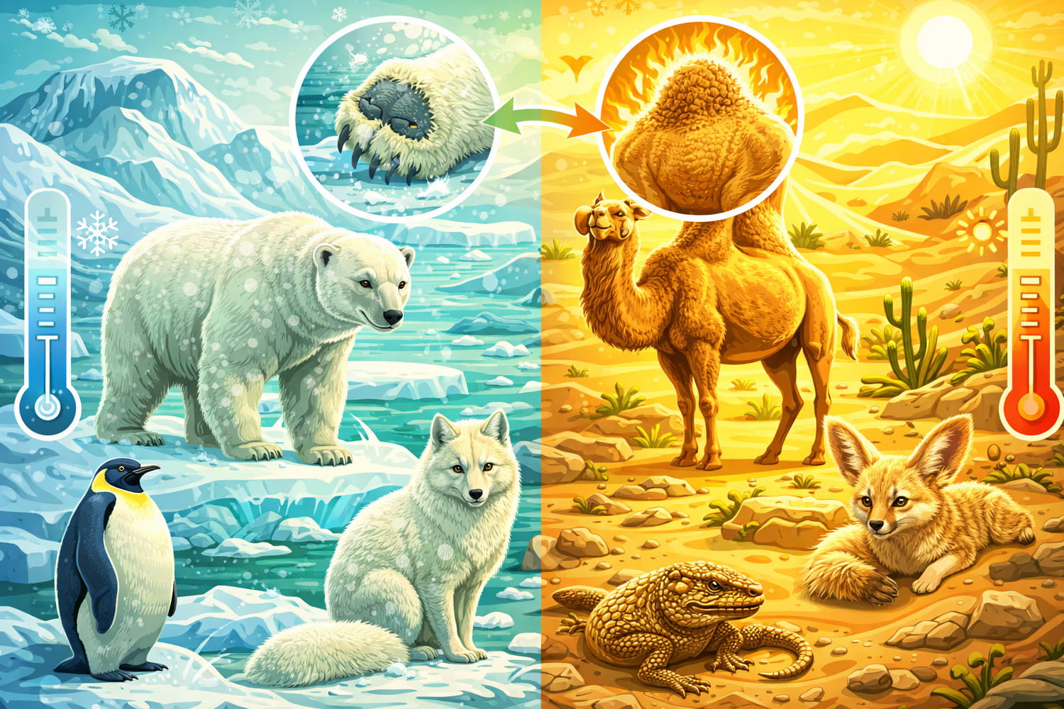 Жануарлар экстремалды жағдайларда өмір сүруге қалай бейімделеді - Вектор Казахстана 1