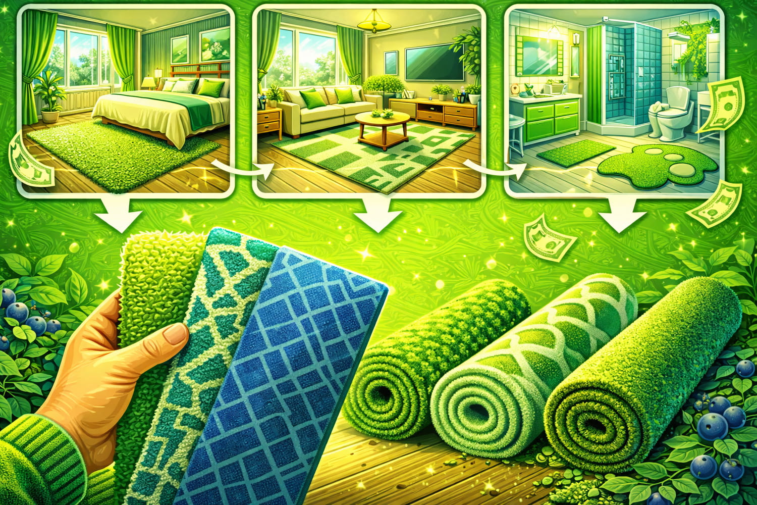 Әр бөлмеге арналған кілемді қалай таңдау керек - Вектор Казахстана 1