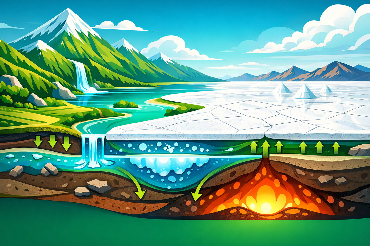 Боливия тауларындағы тұзды шөлдер қалай пайда болған - Вектор Казахстана 1