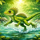 Кесірткелер судың үстімен қалай жүгіре алады