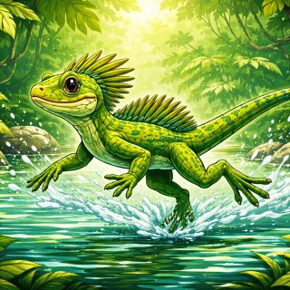 Кесірткелер судың үстімен қалай жүгіре алады