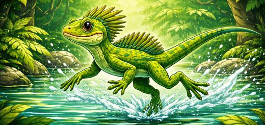 Почему ящерицы могут бегать по воде