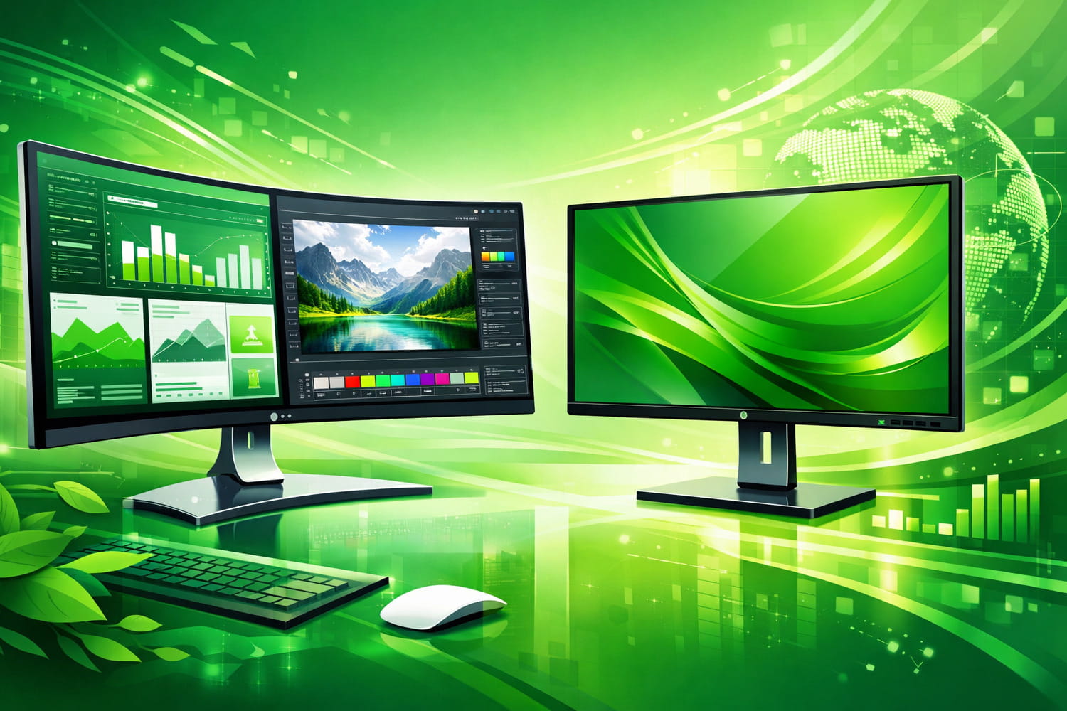 Компьютерде жұмыс істеуге арналған үздік мониторлар - Вектор Казахстана 1