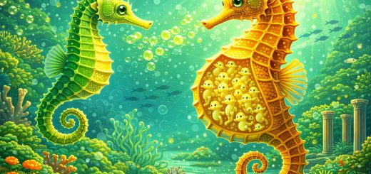 Почему у морских коньков самцы вынашивают потомство