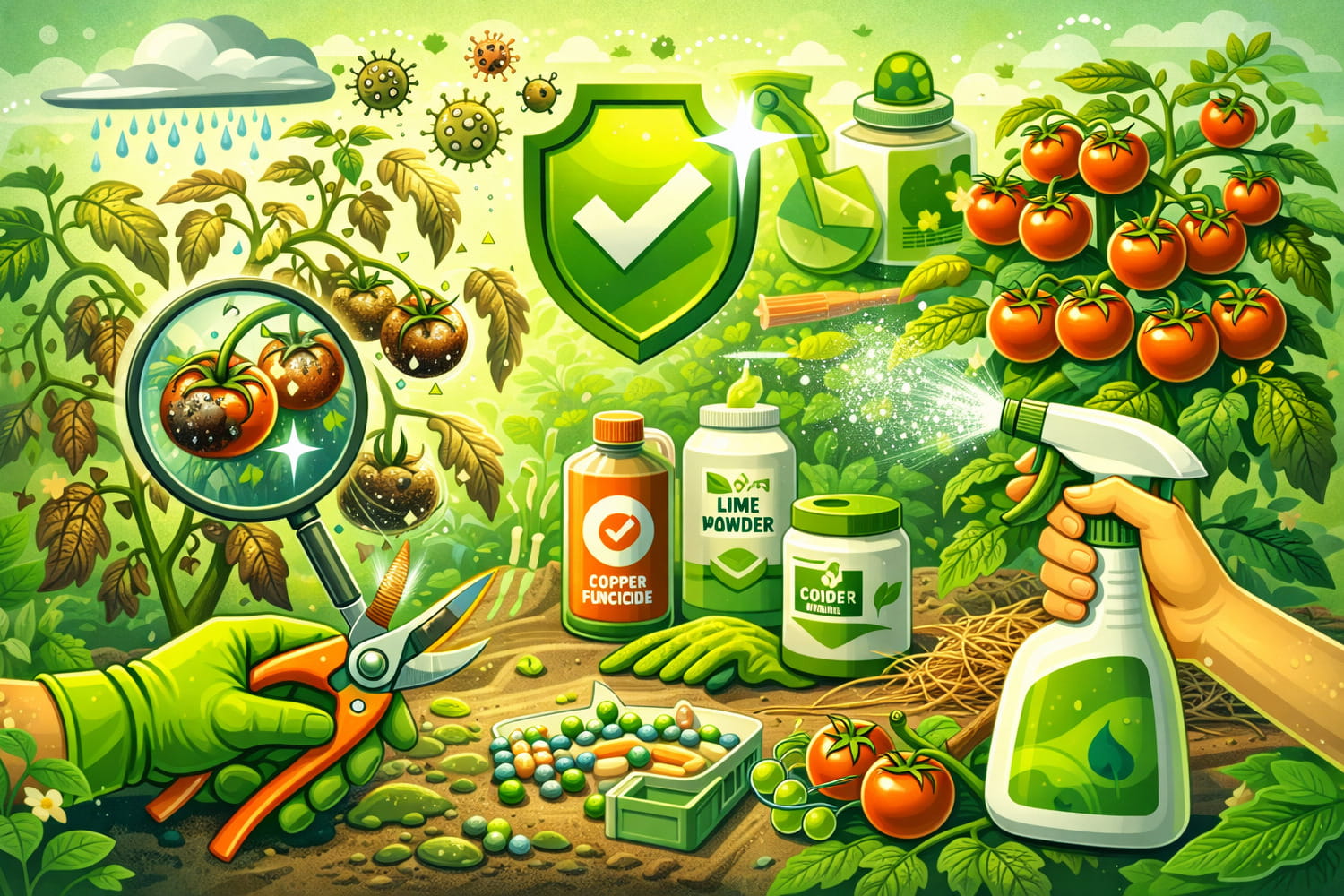 Как бороться с фитофторозом на томатах - Вектор Казахстана 1