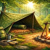 Орманда уақытша баспананы қалай орнатуға болады