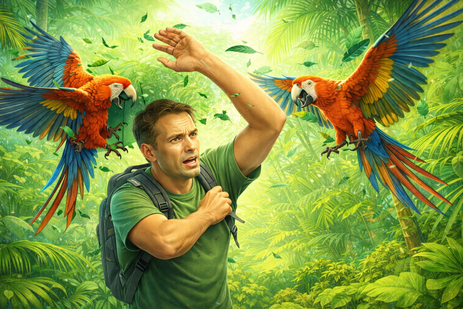 Как предотвратить атаку агрессивных попугаев в тропиках - Вектор Казахстана 1