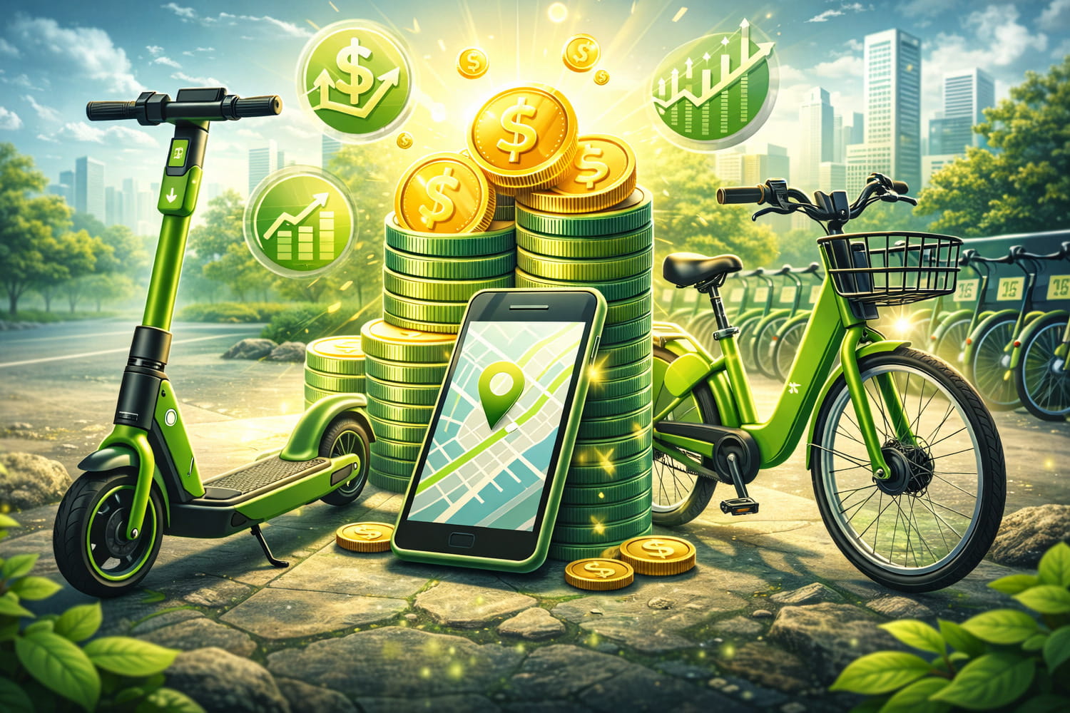 Как заработать на сервисах аренды велосипедов и самокатов - Вектор Казахстана 1