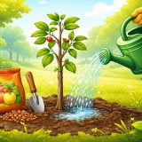 Как ухаживать за молодыми саженцами плодовых деревьев