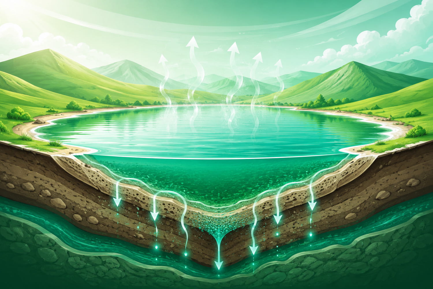 Почему у некоторых озёр нет стока и куда девается вода - Вектор Казахстана 1